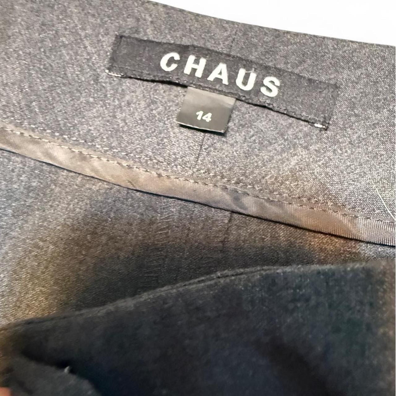 Chaus Work Pants Size 14 Gray Professional Dress Trousers 5
