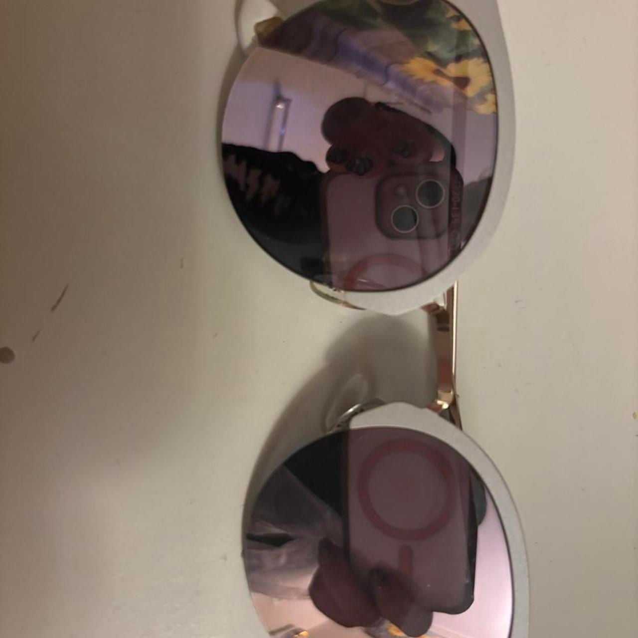 Ades Round Kids Sunglasses Lot White Blue Age 7-10 Set of 2 6