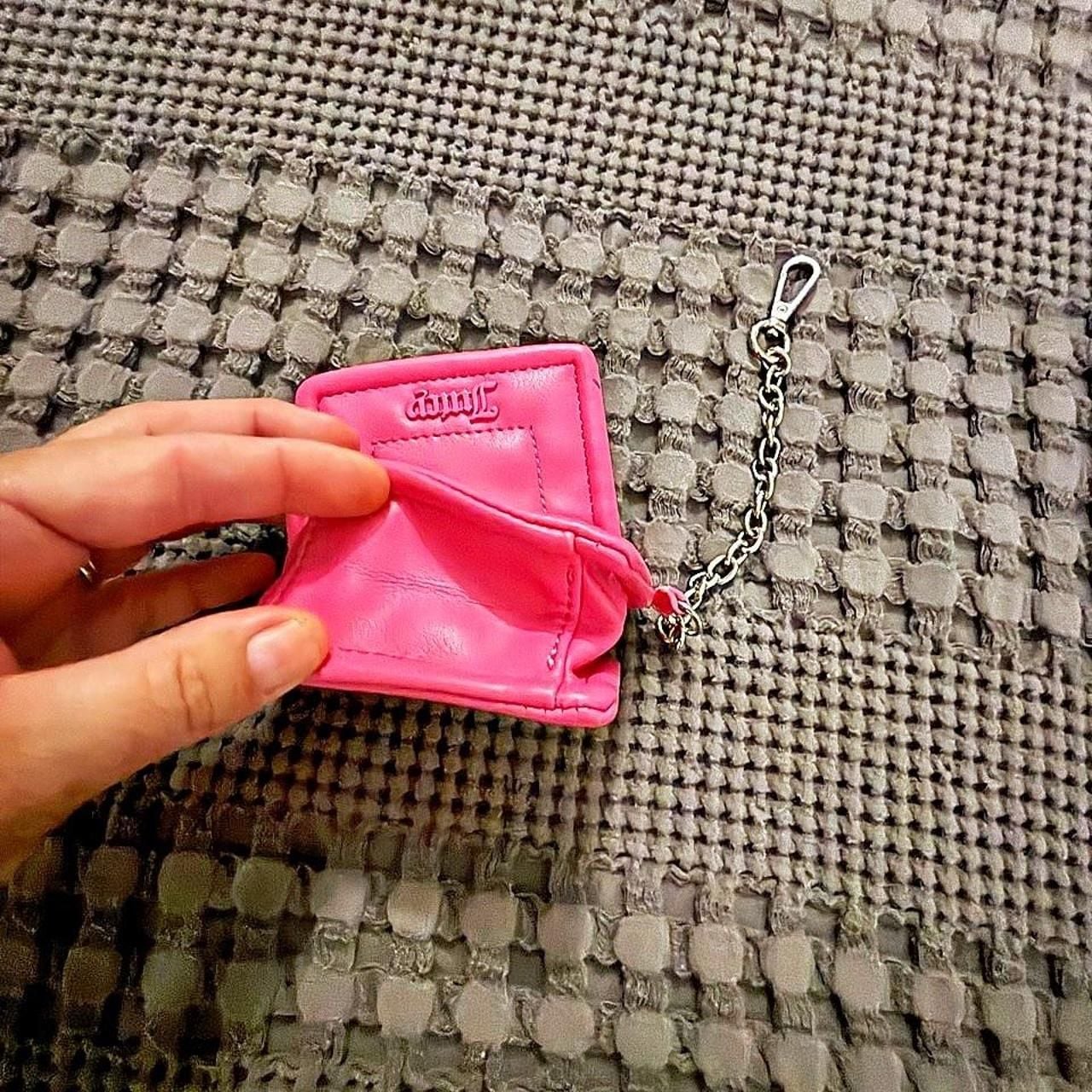 Juicy Couture Pink Quilted Keychain Purse Pouch 7