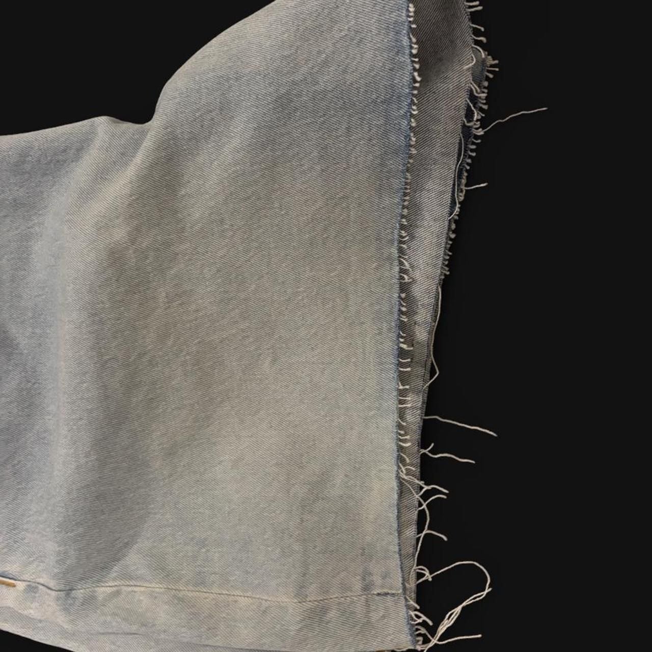 PINK Victoria's Secret Denim Cutoff Shorts Size 16 Light Wash NWT 7