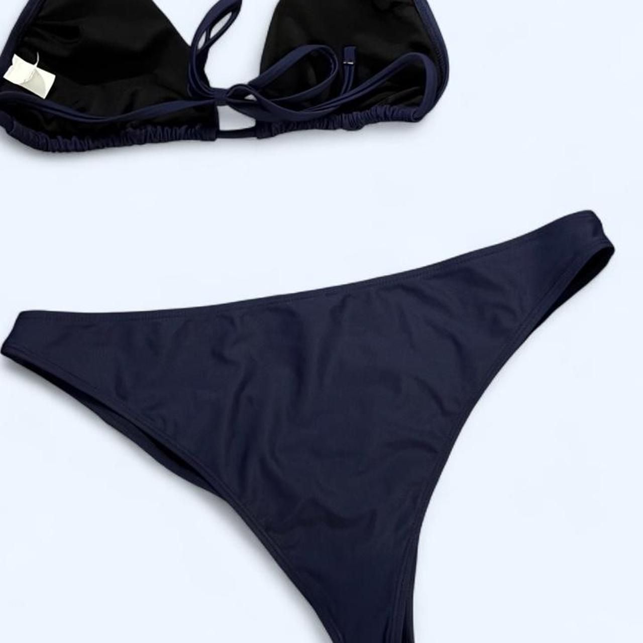 Halara Bikini Set Size XL Navy Black Mix And Match Two Piece Swimwear 7