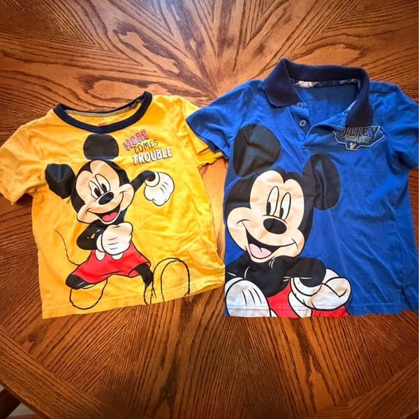 4T Mickey Mouse T-Shirts – 2 Pack