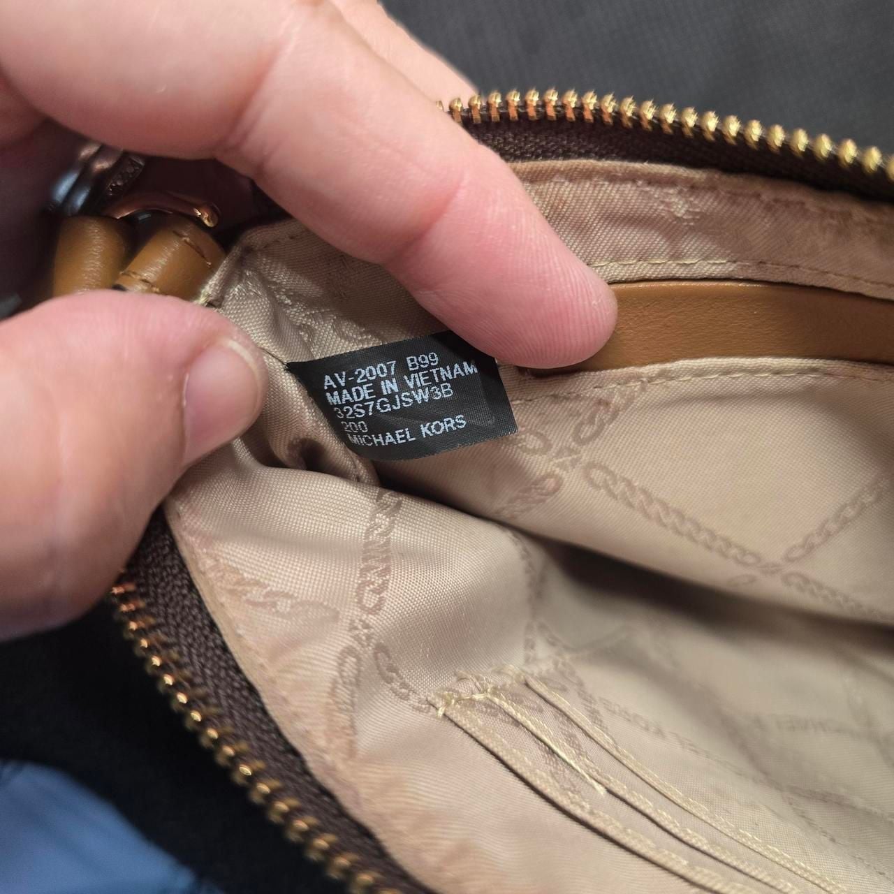 Michael Kors Jet Set MK Brown Logo Wristlet 6