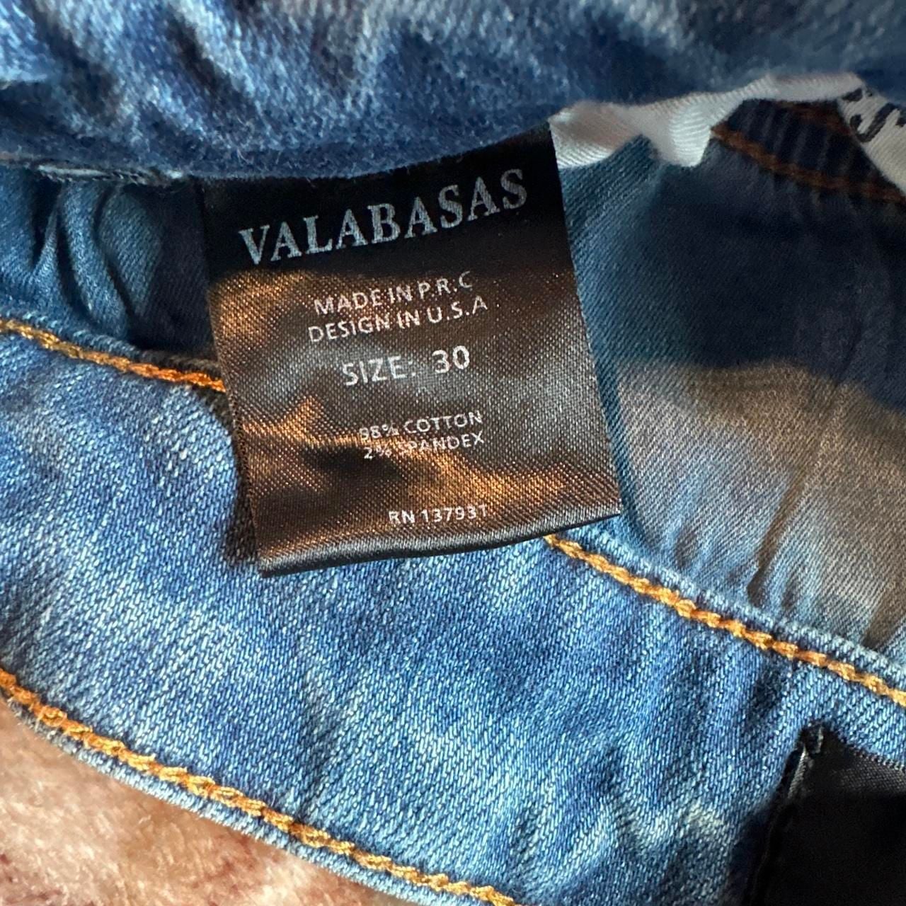 Valabasas Paint Splatter Denim Jeans Size 30 Slim Distressed Light Wash 5