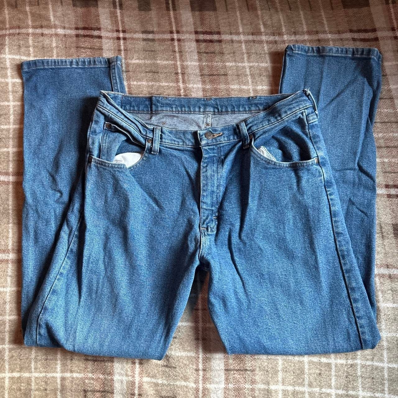 Wrangler Premium Quality Denim Jeans 34 X 32 Blue Comfort Guaranteed 1