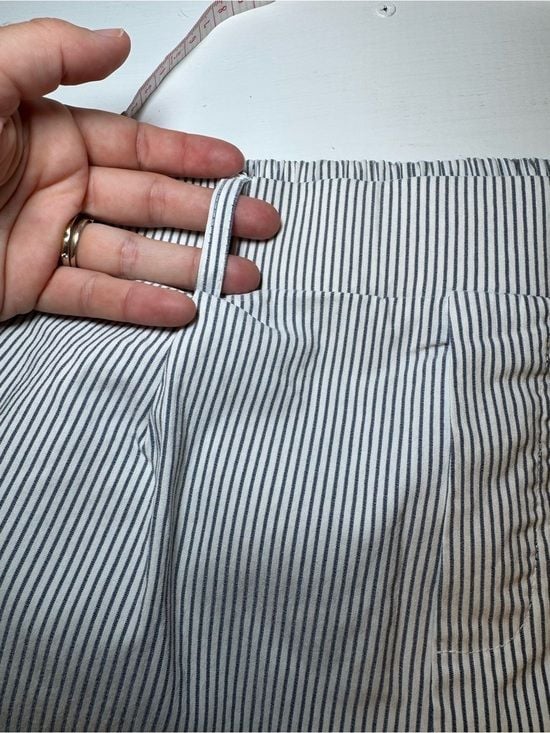 Shinestar Women’s Striped Trousers - Blue & White 11