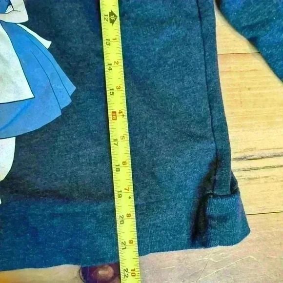 Alice in wonderland Disney brand dark grey sweatshirt size small 3