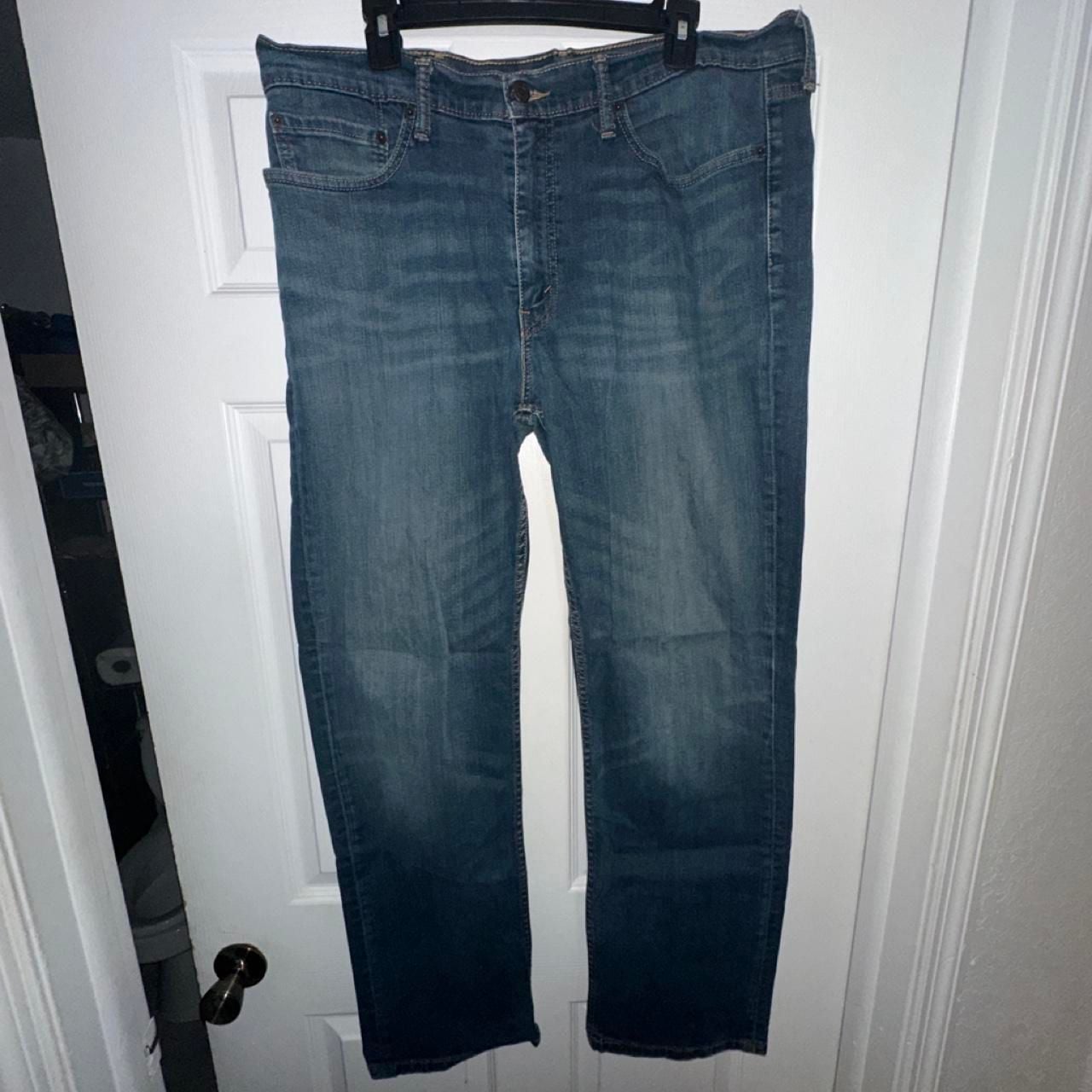 Levi's 514 Straight Leg Jeans Size 38x32 Blue Denim 2
