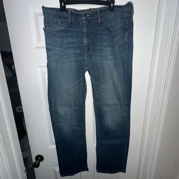 Levi's 514 Straight Leg Jeans Size 38x32 Blue Denim