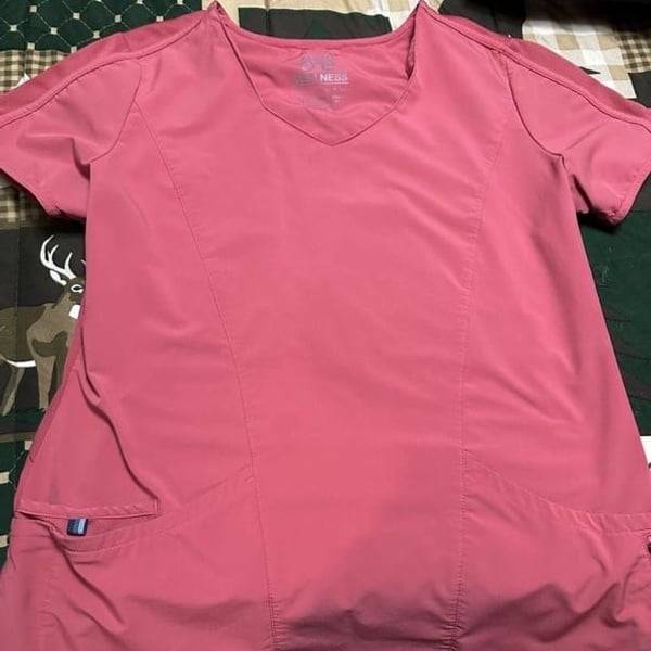 Barco One Wellness Women's V-Neck Scrub Top Pink