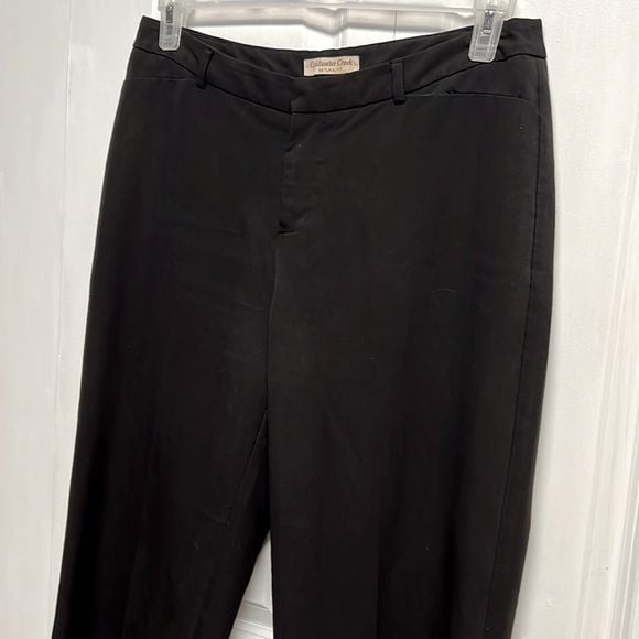 Coldwater Creek Black 2 Pocket Mid Rise National Fit Dress Pants Size 10 5