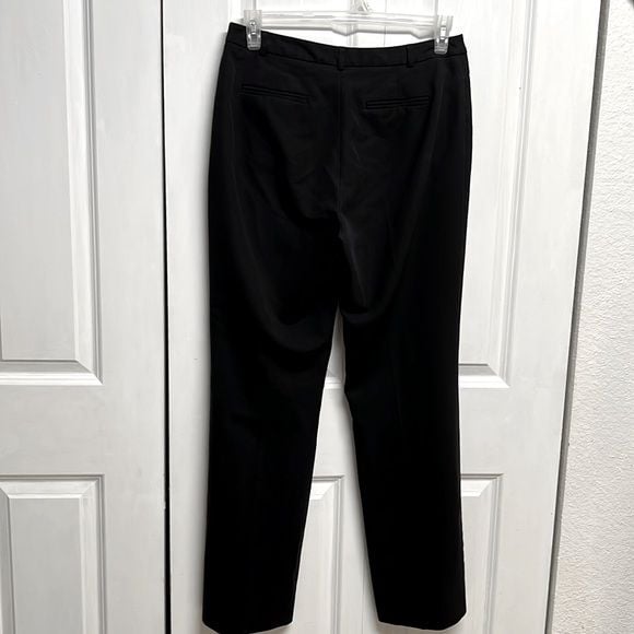 Coldwater Creek Black 2 Pocket Mid Rise National Fit Dress Pants Size 10 6