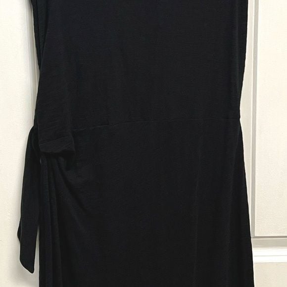 Talbots Black Sleeveless Knot-Waist Maxi Dress Size S 9