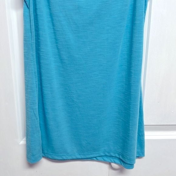 French Laundry Blue Ruffle Flutter Sleeve Top Size S NWT 8