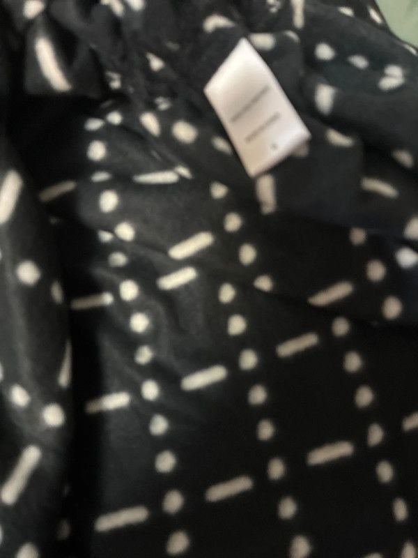 Women’s Cuddl Duds Comfortcode sz small long fleece nightgown black white 6