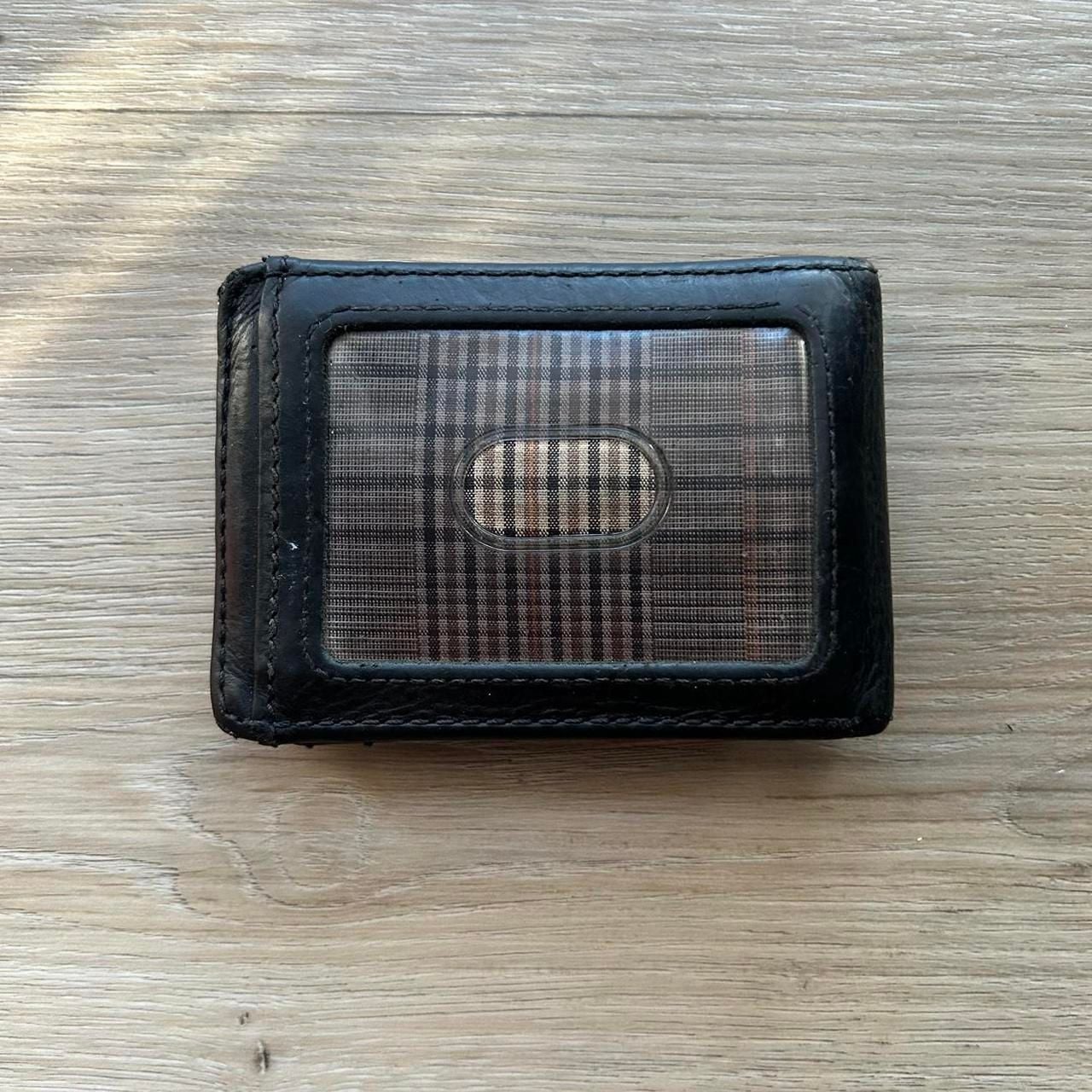 House of Jacks Black Leather Bi-Fold Wallet with Money Clip 8