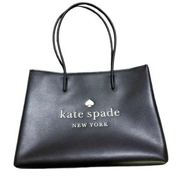 Kate Spade Trista Large Shopper Tote Black Leather