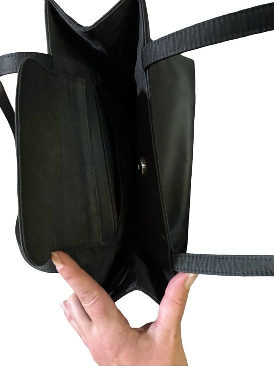 Kate Spade New York Black Nylon Shoulder Bag Tote Purse 7