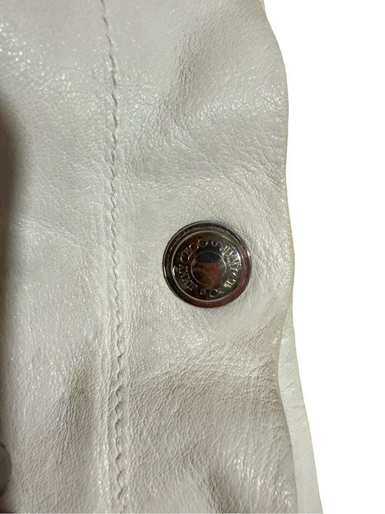 Jimmy Choo White Leather Studded Shoulder Bag 13