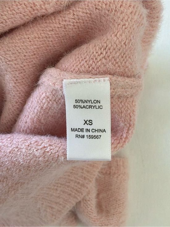 Hazel Moon Pink Fuzzy Knit Sweater Tank Top Size XS 10