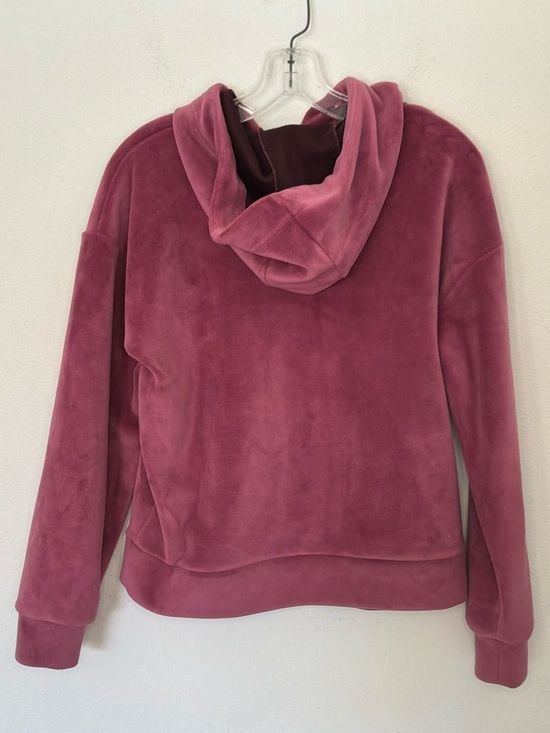 Forever 21 Women’s Mauve Pink Velour Pullover Hoodie Size Small 3