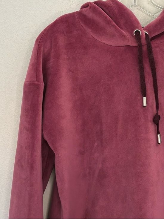 Forever 21 Women’s Mauve Pink Velour Pullover Hoodie Size Small 7