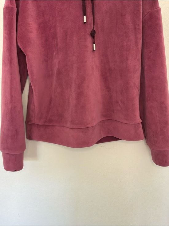 Forever 21 Women’s Mauve Pink Velour Pullover Hoodie Size Small 13