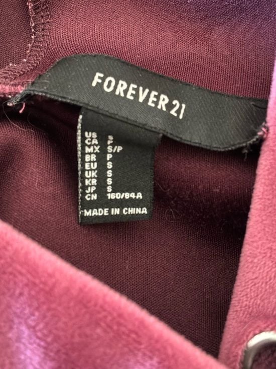 Forever 21 Women’s Mauve Pink Velour Pullover Hoodie Size Small 15