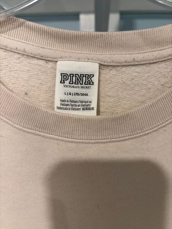 Victoria's Secret PINK Beige Crewneck Sweatshirt 5
