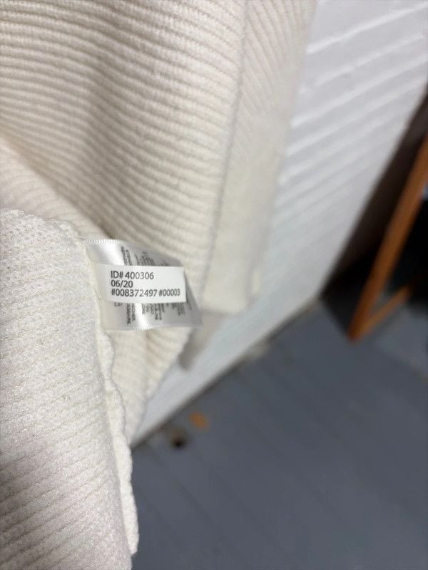 Off white express ribbed knit pullover sweater 6