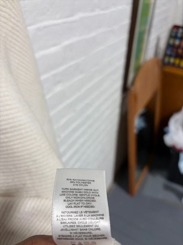 Off white express ribbed knit pullover sweater 7