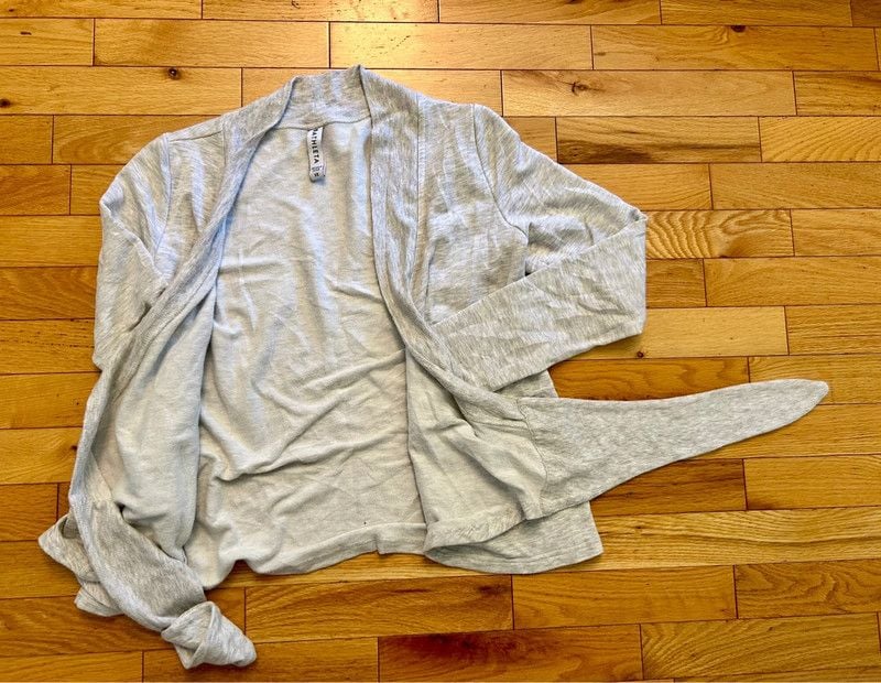 Athleta Pranayama Wrap Cardigan Size XS Gray 2