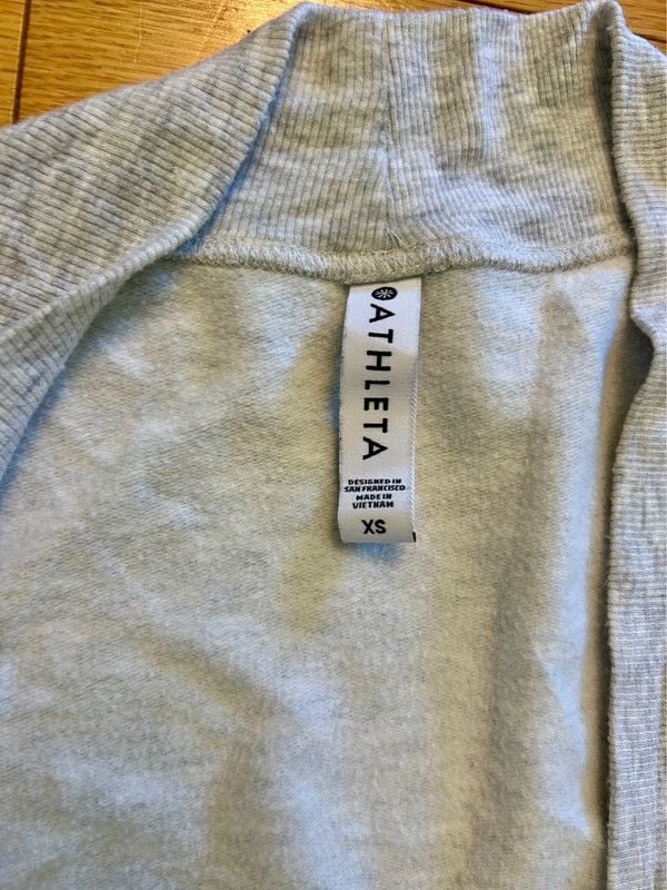 Athleta Pranayama Wrap Cardigan Size XS Gray 3