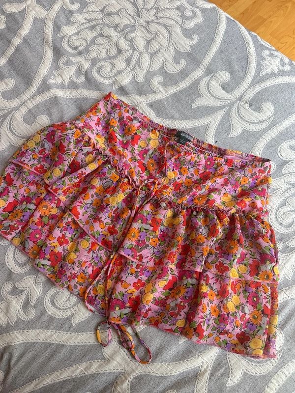 Wild Fable Summer Colors Floral Mini Skirt - S 2