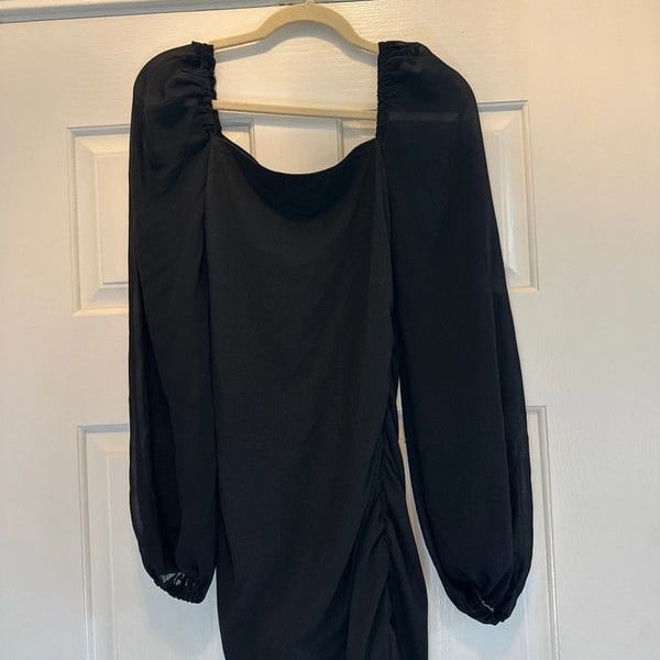Clubbing bodycon dress with flowy sleeves| small
