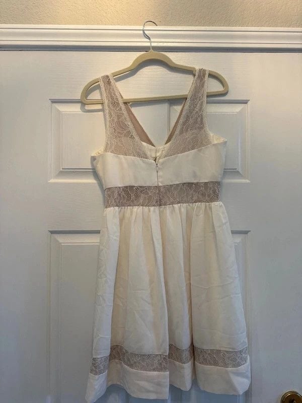 Max and Cleo|Cream and Lace| size 2 dress 3