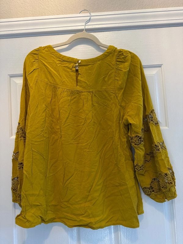Loft| Mustard Color Blouse| Size S 4