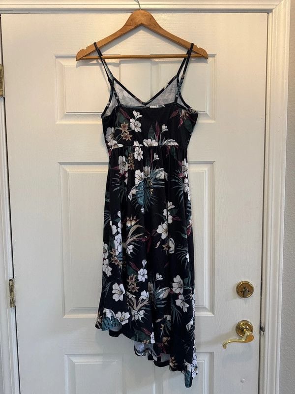 Tropical Theme Adjustable Strap Dress - S 4