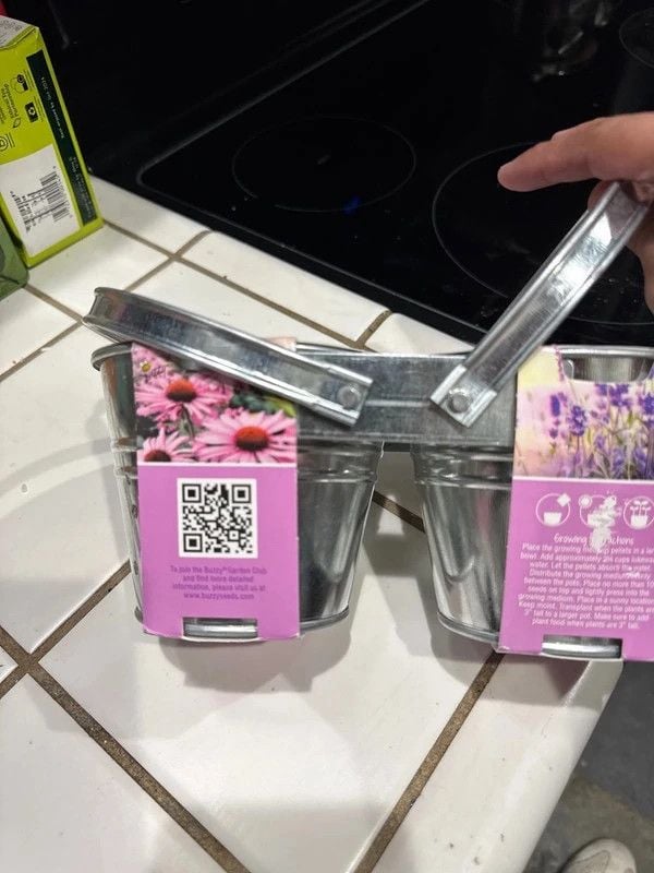 Lavender and Coneflower Butterfly garden grow kit 4