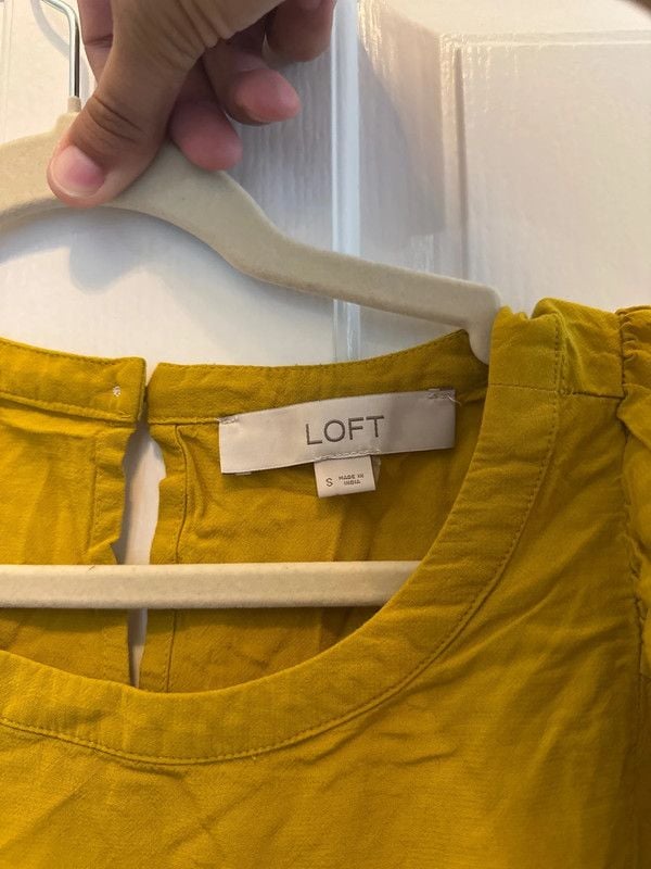 Loft| Mustard Color Blouse| Size S 5