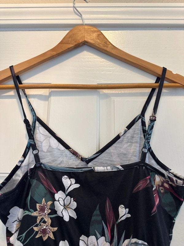 Tropical Theme Adjustable Strap Dress - S 5