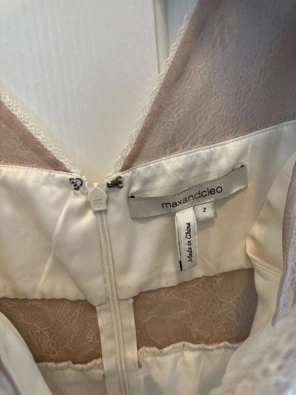 Max and Cleo|Cream and Lace| size 2 dress 6