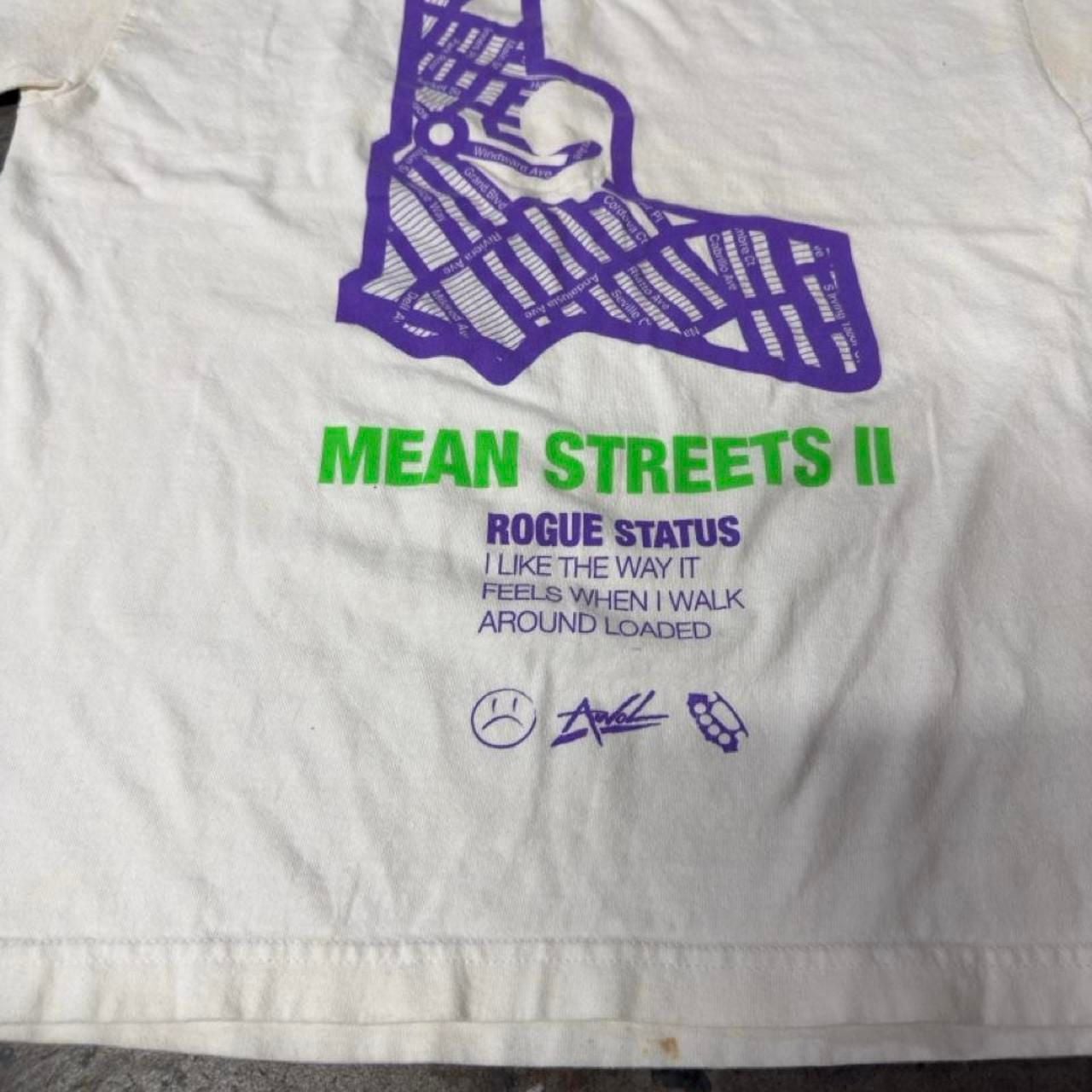 Rogue Status Mean Streets II T-Shirt Size M White Skater Streetwear 6
