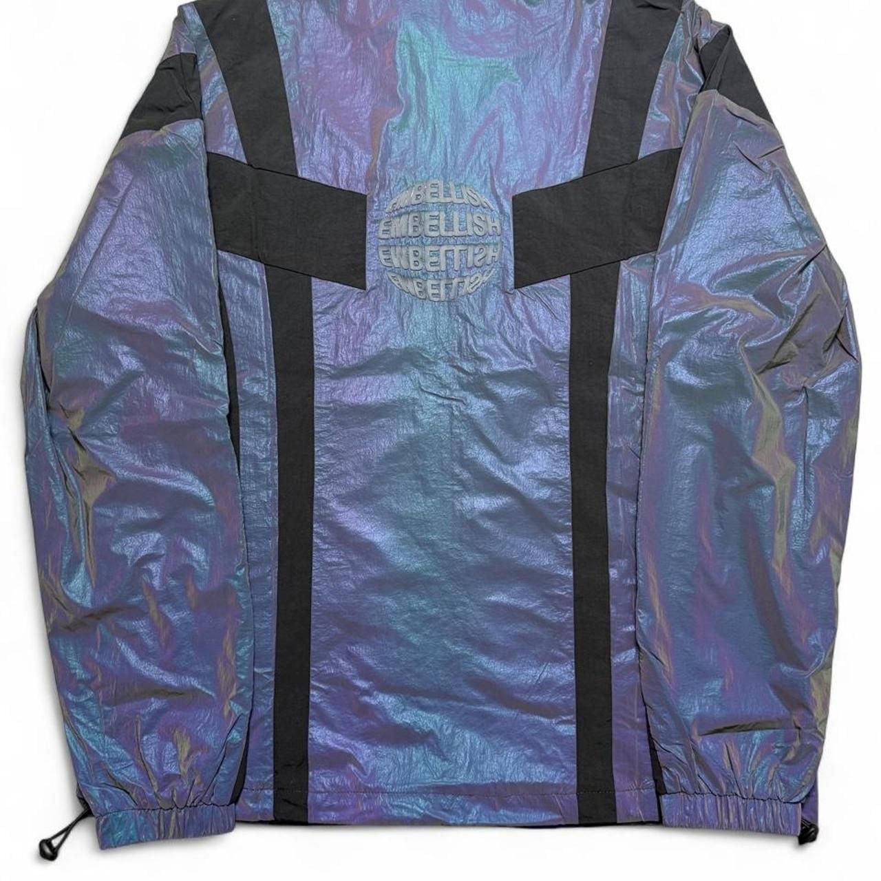 Embellish Byron Jacket Size M Iridescent Windbreaker 8