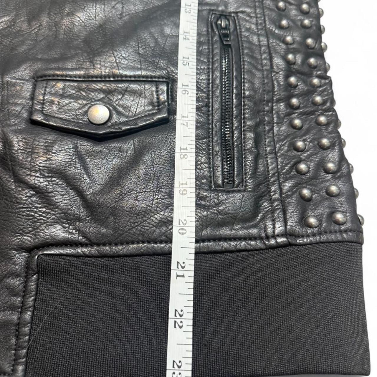 Iro-Ochi Yokohama Moto Vest Size S Black Leather Studded Punk 5