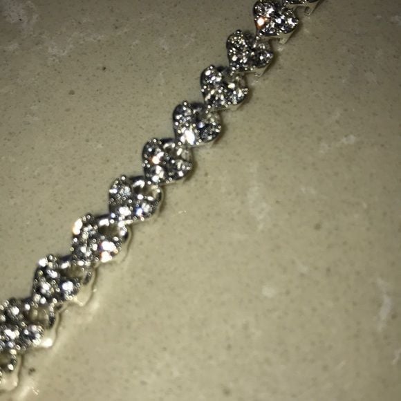 Just In ✨CZ Sterling Silver Heart Bracelet 7