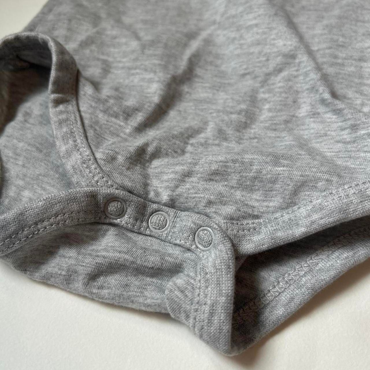 Puma Baby Bodysuit 18M Grey Graphic Jumpsuit Romper 3