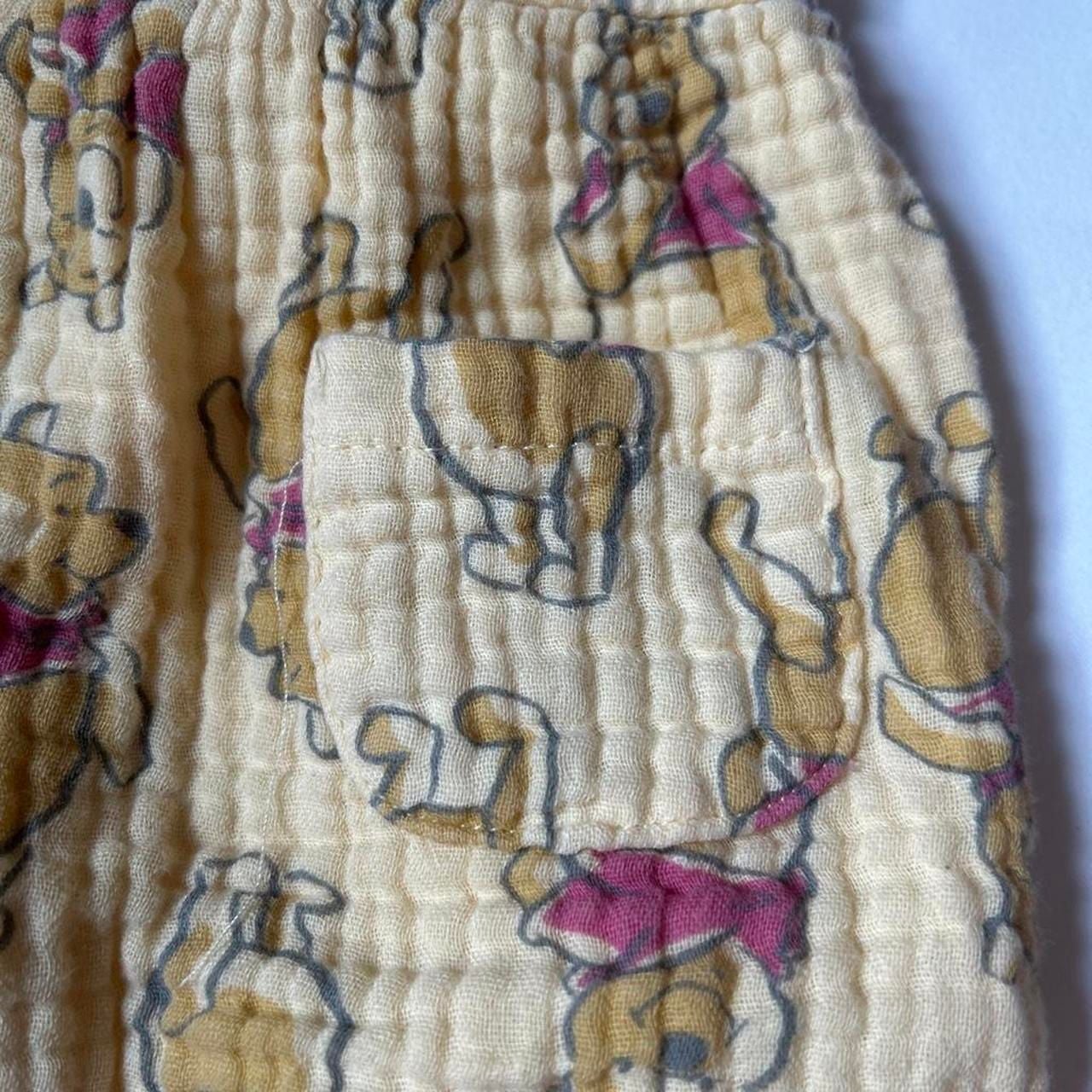 Disney Baby Winnie the Pooh Romper Size 3/6M Yellow Cotton 3