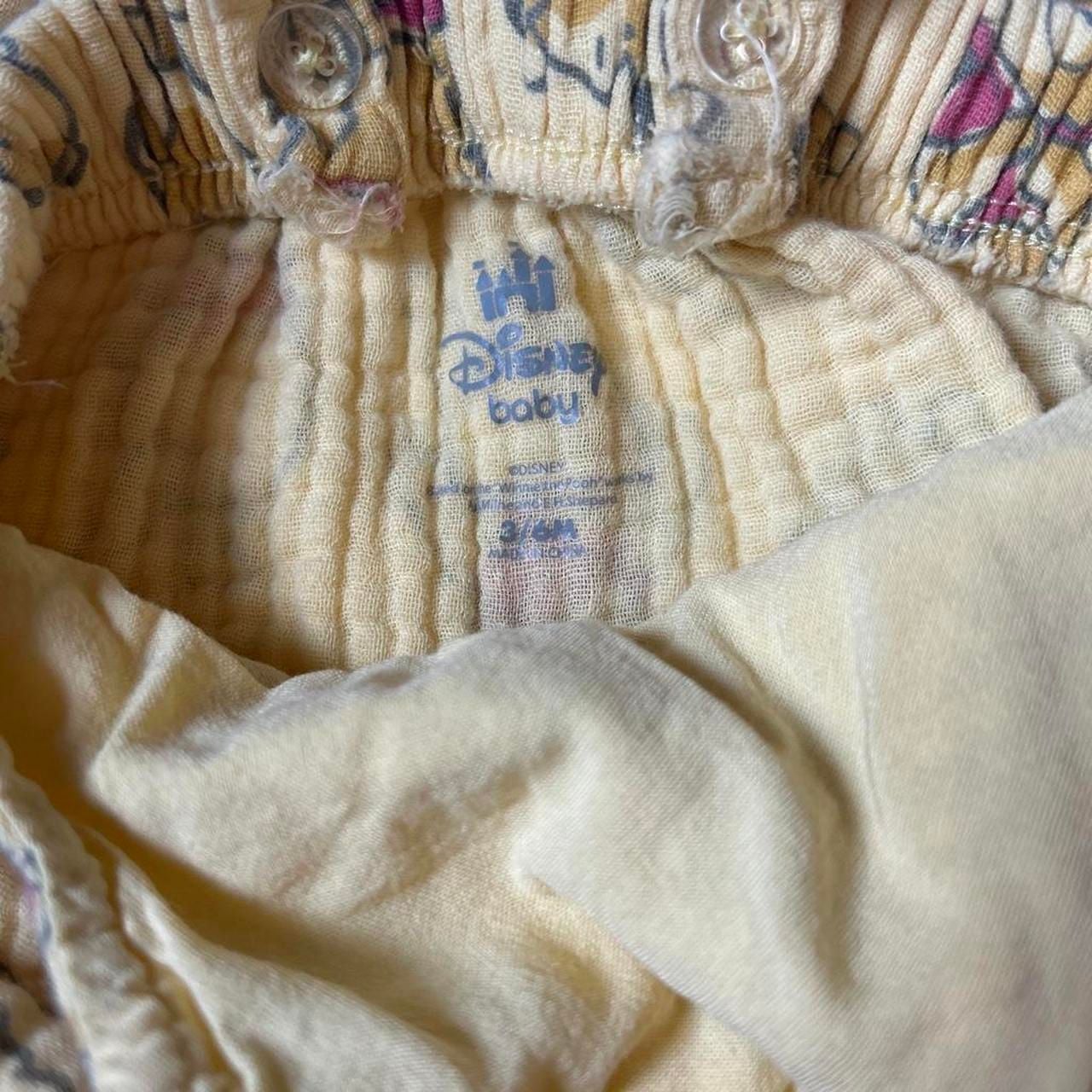 Disney Baby Winnie the Pooh Romper Size 3/6M Yellow Cotton 6