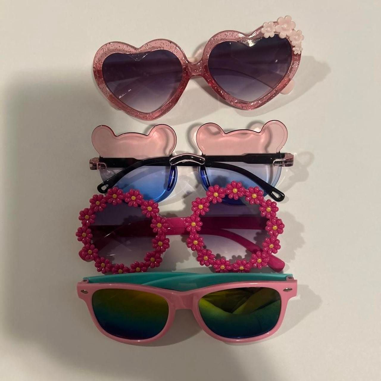 Childrens Sunglasses Bundle Lot of 4 Pairs Pink Blue Novelty 2